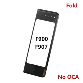 전면 터치 패널 LCD 디스플레이 유리 교체 부품 삼성 갤럭시 Z 폴드 2 5G 용 외부, 1개, 01 Fold No OCA