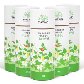 천연염색 한방 흑채 더모솔루션 25g 5통 / 산후 정수리 탈모 새치 커버 EBS극한직업 출연업체, 연갈색, 5개