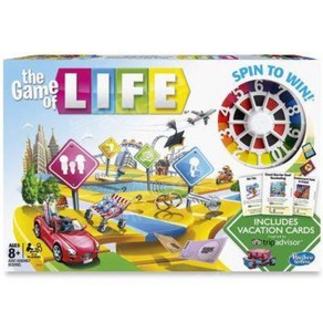 the game of life 인생게임 영문판 보드게임 턴테이블포함, 혼합색상, 1개