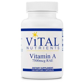 해외 Vital Nutients Vitamin A 비타민A 레티놀 100캡슐, 3개, 100정