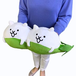 일본 직구 냥코대전쟁 굿즈 고양이 봉제 인형 45cm 대형, 단일상품cm, 1개