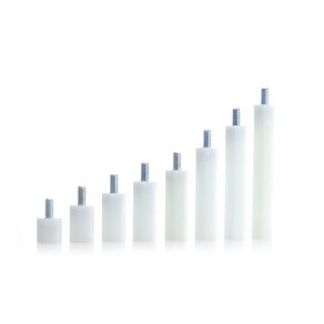 DA9A 4파이 플라스틱 PCB서포트 M4 육각 볼트형 기판지지대, 20mm, 100개