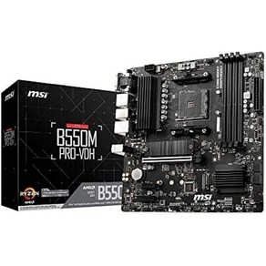 MSI B550MPRO-VDH AMD Ryzen 5000/4000G/3000시리즈 프로세서 지원 Socket AM4 DDR4 B550M PRO-VDH, 상품명참조, 1개