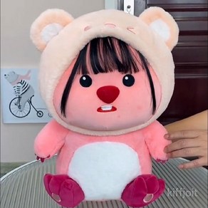 굿즈컴바인 스토어 앞머리잔망루피 인형 kiffjoit, 30cm, 모자 쓴 앞머리 루피, 1개