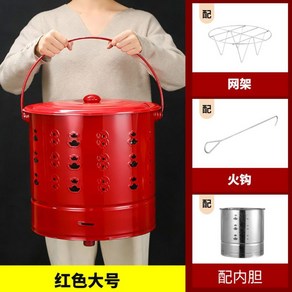 연통 소형 대형 농막 드럼통난로 목재 소각기 소각로 소각통 스텐 스테인레스 무연, 스테인리스 라지 사이즈 레드 내피 증정