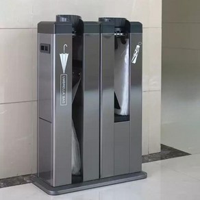 우산 비닐 포장기 커버 우산비닐꽂이 기계 스테인레스 스틸 우산 가방 기계 자동 우산 커버 기계 긴 우산 짧은 우산 포장기 쇼핑몰 호텔 상업, 1개, 실버 [짧은 우산] 비닐 600장 포함