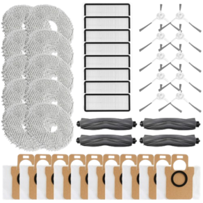 샤오미 드리미 L20 Ulta S20 Po 걸레 먼지봉투 필터 교체 실리콘 메인브러쉬 호환 부품, 1세트, 소모품