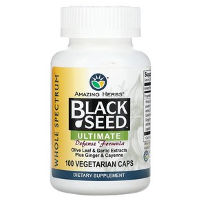 어메이징허브 Amazing Hebs Black Seed 얼티밋 디펜스 포뮬라 베지 캡슐, 100정, 1개