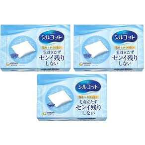 Unicharm 유니참 시루콧토 나메라카 화장솜, 82개입, 3개