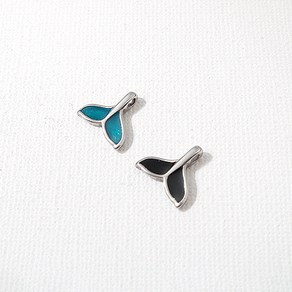 비즈아이 [8-022-06]써지컬스틸 펜던트 에폭고래꼬리/소 12x11mm 1개