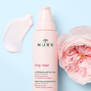 NUXE VERY ROSE Lait Demaquillant NUXE 프랑스 정품 눅스 베리 로즈 크리미 클렌징 밀크 200ml, 1개