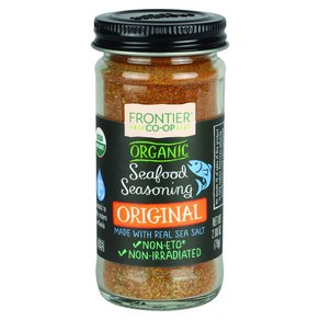 Frontier Co-op Organic Blackened Seafood Seasoning Frontier Co-op 유기농 검게 한 해산물 시즈닝 2.8온스 병 생선 해산물