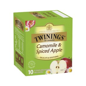 Twinings 트와이닝 스파이스 애플 앤 카모마일차 티백 10개입 Camomile & Spiced Apple Tea Bags