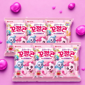티니핑x꼬깔콘 스트로베리 86gx6봉, 6개, 86g