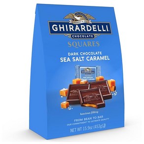 GHIRARDELLI 다크 초콜릿 씨 솔트 캐러멜 개별포장 450.8g 백, 1개