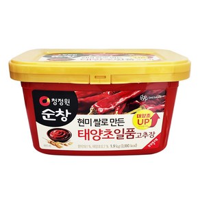 청정원 순창 현미쌀로 만든 태양초 일품고추장 1.9kg, 1개