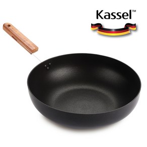 [Kassel] 카셀 BLACK-WOOD IH(인덕션) 겸용 프라이팬 28CM, 1개