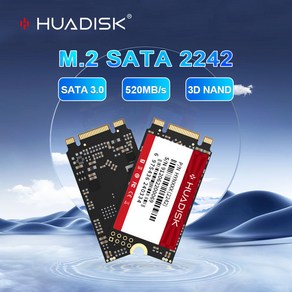 HUADISK M.2 SSD SATAIII 2242 ssd 노트북 데스크탑용 내장 하드 드라이브 디스크 128GB 256GB 512GB 1TB 2TB M2 NGFF, [01] 128GB