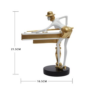 북유럽풍 심플 당구 슬로크 캐릭터 홈 장식 공예품 당구장 소품입니다, A