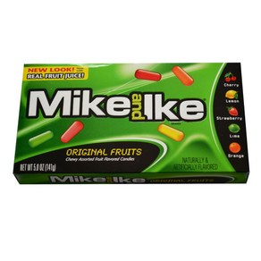 Mike and Ike Oiginal Fuits Chewy Candy 5 oz. 마이크 앤 아이크 오리지널 프루츠 츄위 캔디 5온스, 141g, 12개