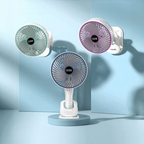 무선 미니 캠핑용 선풍기 집게형 휴대용 소형 팬, 상세페이지 참조, 퍼플
