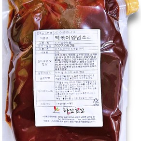 간편한 분식용 떡볶이소스 액상 2kg 파우치, 1개