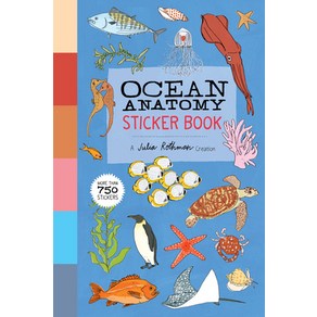 (영문도서) Ocean Anatomy Sticke Book: A Julia Rothman Ceation; Moe Than 750 Stickes Papeback, Stoey Publishing, English, 9781635865370