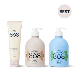 설랩 아토 808 떼르말 베이비 바디케어 3종 세트 300ml, 1개