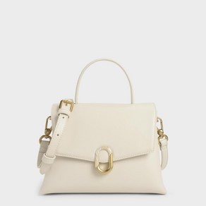 CHARLESKEITH 스톤 엔벨리쉬드 핸들백 【재입하】(CREAM)