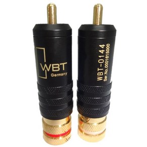 WBT RCA 단자 WBT-0144 헤드 구리 오디오 케이블 2pcs 젠더 부품 스피커잭, 2개