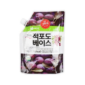 적포도베이스 과일농축액 포도스무디 1kg, 1개, 1L