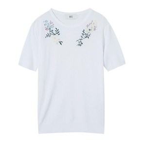 베스띠벨리 베스띠벨리 22S/S 플라워 자수 디테일 반팔 니트 BEU7960IV