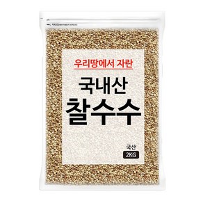 국내산 찰수수쌀 2kg 1개