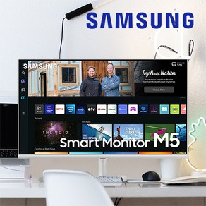 삼성전자 32인치 LS32BM501EKXKR 스마트 IPTV 넷플릭스 유튜브 허브 YouTube 원룸 캠핑용 글램핑 OTT IoT SmartThings 화이트