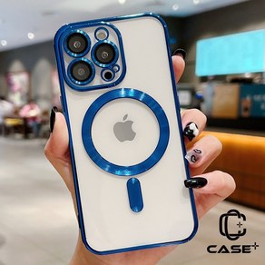 CASE+ 아이폰 맥세이프 예쁜 투명 케이스 10가지 컬러 카메라 렌즈 풀커버