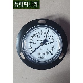 [ HSI ] GPBD60X10 ( 판넬형 공압 압력 게이지 60파이 1MPa 10KG 10ba / 히스코 HISCO 압력계 BD형 협성계기 ), GPBD60X02 (2KG), 1개