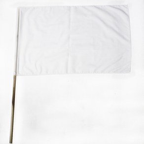 파티로 나무깃발 응원 깃발 게임 수신호기 운동회 40cmx60cm, 1개, 백기(40x60cm)