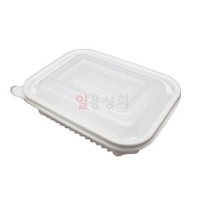 [ILYONG] 사각 찜용기 JH 20155 소 850ml 200세트 PP 백색, 200개, 1세트