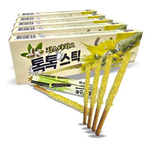 피스타치오 톡톡스틱 빼빼로 데이 57g x5개 초콜릿 아이들 간식, 5개