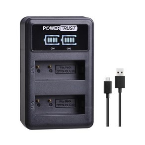 PoweTust DMW-BLG10 BP-DC15 배터리 및 LED 듀얼 USB 충전기 파나소닉 호환 LUMIX GF5 GX7 LX100, 03 1 chage, 1개