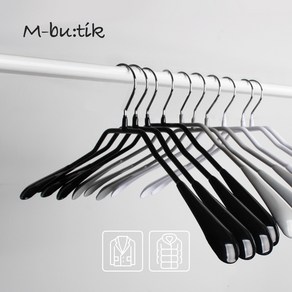 엠부띠끄 정장 코트용 상의 논슬립 옷걸이 M_42L 10개입, 화이트10개입, 10개