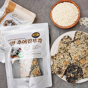 [3+1] 남원 전통 찹쌀 수제김부각 70g HACCP 통부각, 4개
