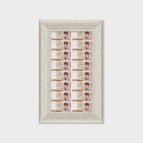 갤러리파크 화폐전지액자/평창올림픽기념화폐 천원 2천원 오천원 L19, 28.4x54.4cm, 1개