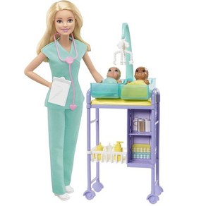 (해외배송) 바비인형 베이비 닥터 Babie Baby Docto Play set, 1개