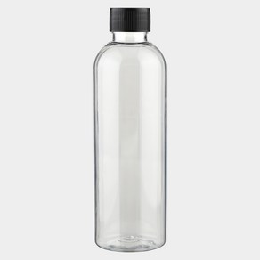 블랙캡 단마개 투명 200ml 플라스틱 향수공병 화장품 소분병 여행 휴대품 DIY, 1개