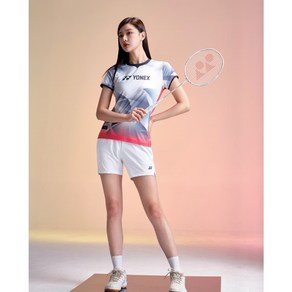 요넥스 티셔츠 2024SS 241TS012F BLUE GRAY 여성 배드민턴 경기복 게임웨어 반팔 티셔츠 오남스포츠