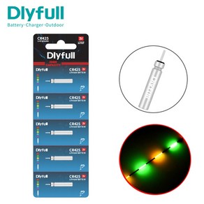 DLYFULL 전자케미 배터리 311 전자찌 322 425 435 밧데리, CR425, 50개