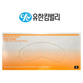 유한킴벌리 크린가드 44129 G10 PFE XTRA 라텍스 장갑 50매 44129, 1개, 소(S)