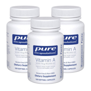 Pue Encapsulations Vitamin A 10000 IU 퓨어인캡슐레이션 비타민A 베타카로틴 120캡슐 3통, 3개, 120정