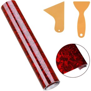 JIZZU 자동차 시트지 차량 단조 탄소 섬유 비닐 랩 30 *150cm /포함 스크레이퍼2개, 밝은빨강, 1개